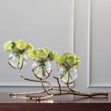  9.92654 - Twig 3 Vase Holder-Brass